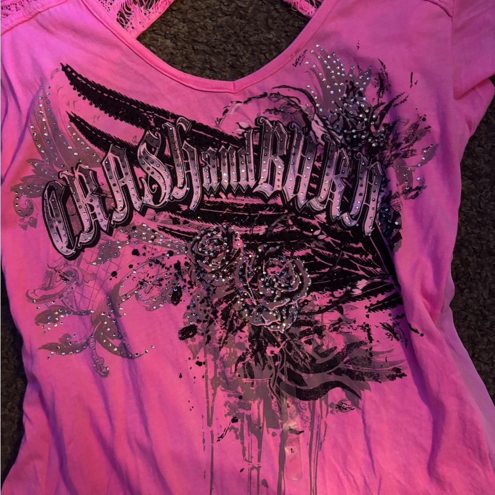 Pink Crash and Burn shirt